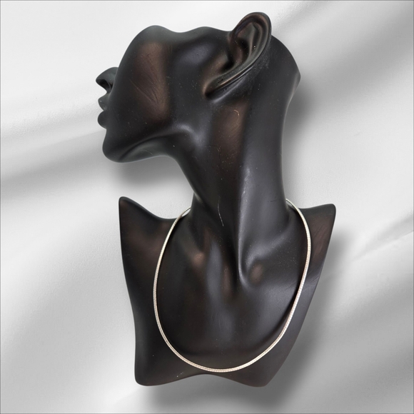 Milor 925 Italy 4mm Omega Necklace